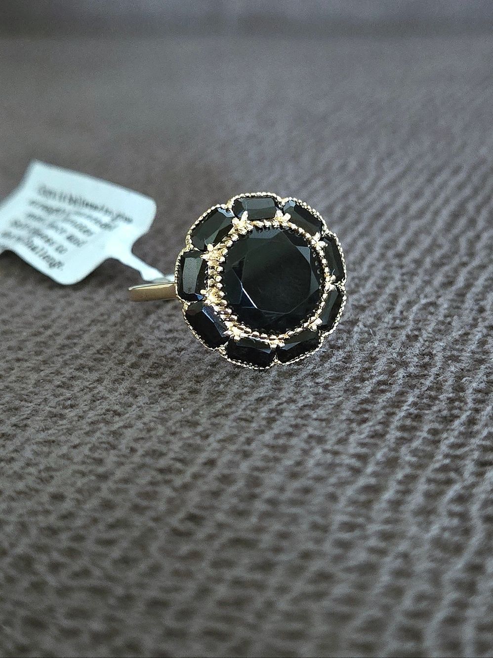 Shivam Black🖤 Onyx Flower🏵 Ring💍